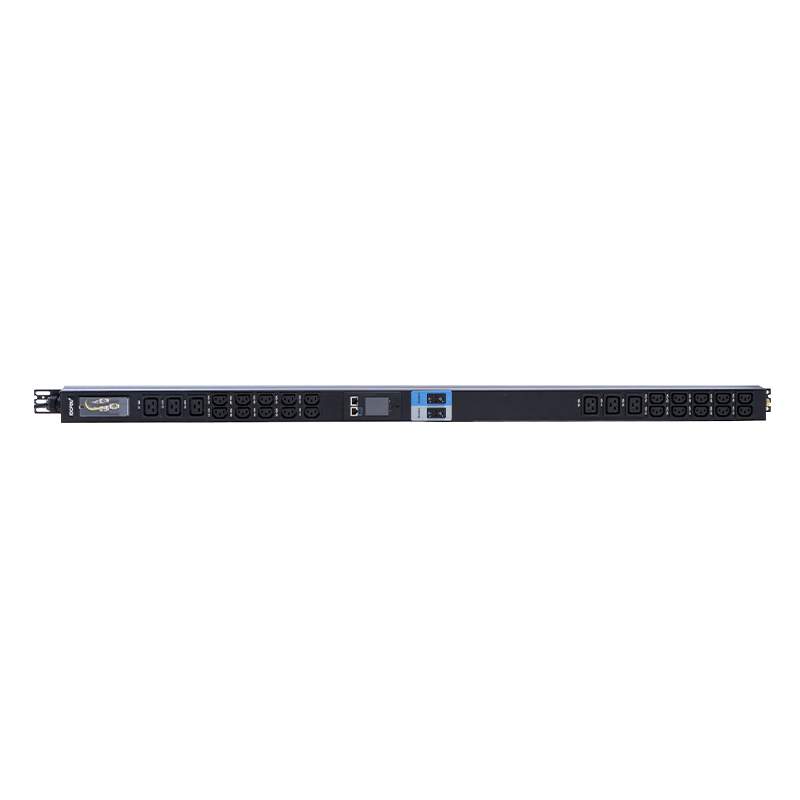 Интеллектуальный стоечный PDU TCP/IP, 26 розеток IEC C13/C19, 1,5U, жидкостный магнитный автоматический выключатель, вертикальный